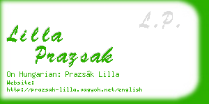 lilla prazsak business card